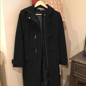 Kenneth Cole Black Pea Coat